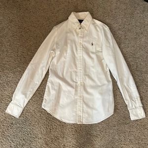 Ralph Lauren white button down shirt